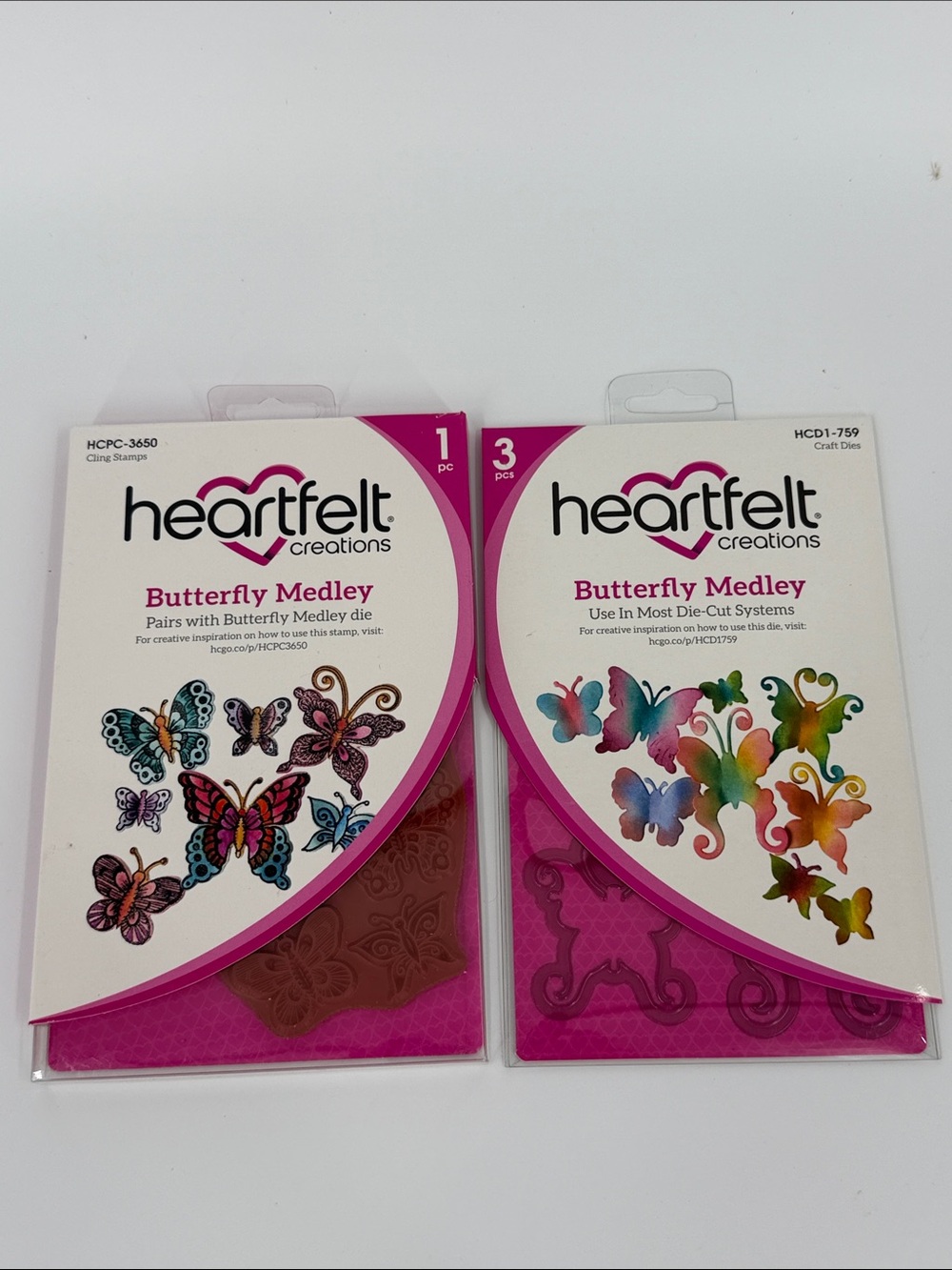 Heartfelt Butterfly Medley die-cut & Butterfly Medley Stamps(New)